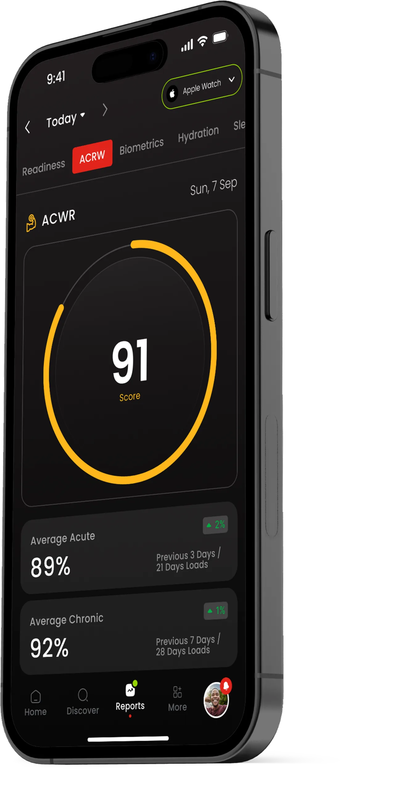 Barwis: elite performance training environment powered by real-time biometric data